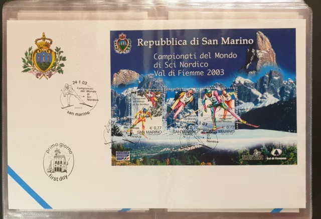 S.Marino-2003 Buste e Bustoni FDC Bellissime- Ottimo stato di Conservazione-VEDI