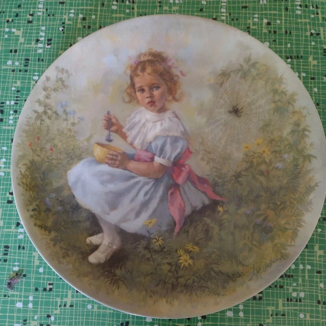 Little Miss Muffet Mother Goose Collector Plate John McClelland