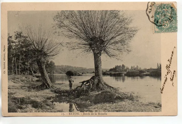 BAYON - Meurthe and Moselle - CPA 54 - on the banks of the Moselle
