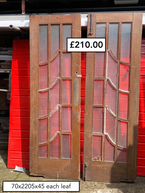 ART DECO -  Ball Room Entrance glazed/Wooden Doors 1910 