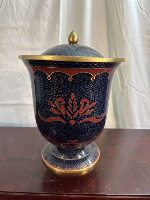 10” Hermitage Collection Brass And Stainless Steel Human Ashes Urn