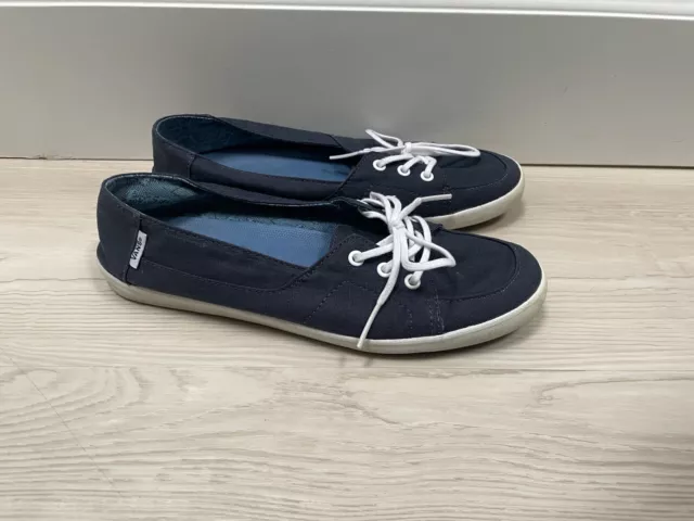 Woman's Size 9 Vans Surf Siders, Blue