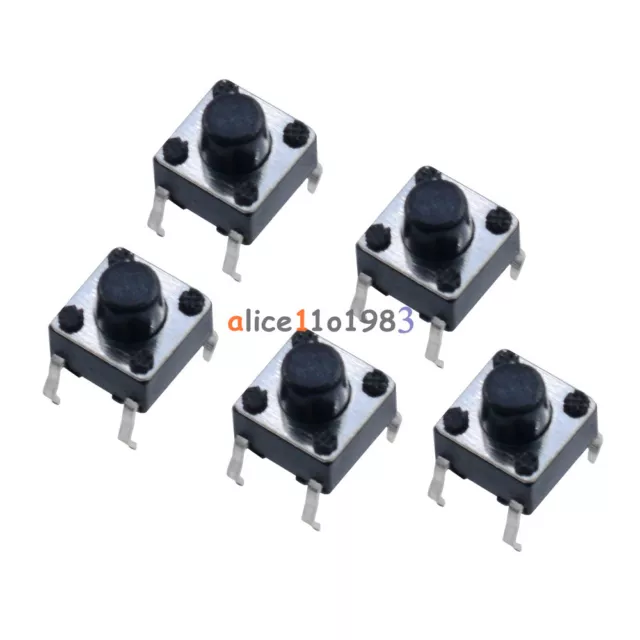 50PCS 6x6x6 mm Miniature Micro Momentary Tactile Tact Touch Push Button Switch