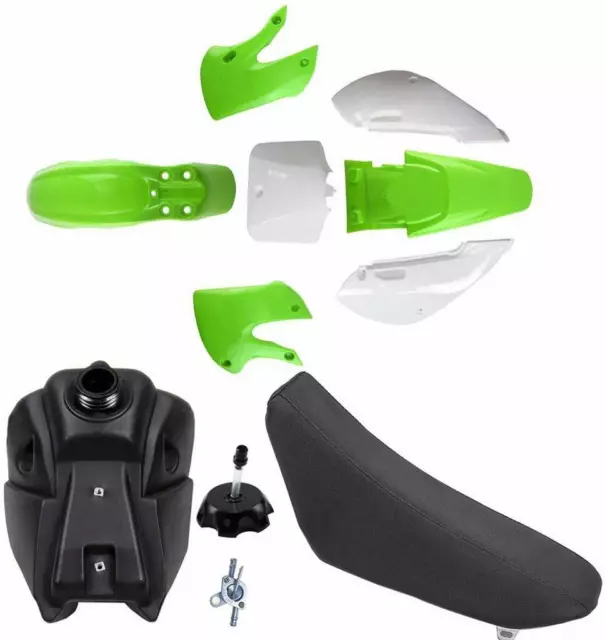 KAWASAKI KLX 110 Green Plastics Kit Pit Bike 125/140/150/160/200