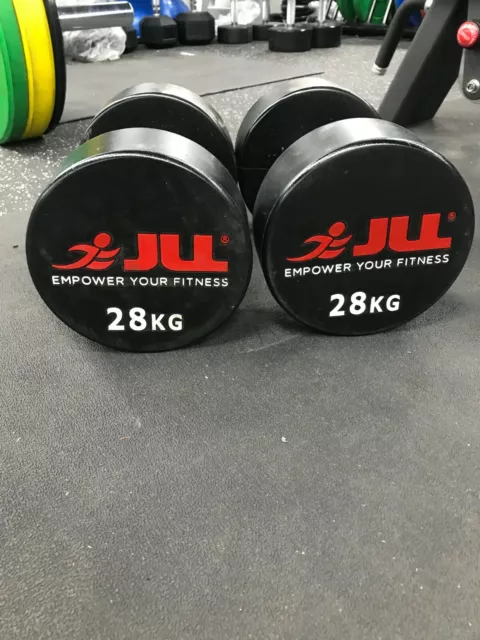 JLL Refurbished PU Dumbbells, 4kg - 32kg, Sold in Pairs