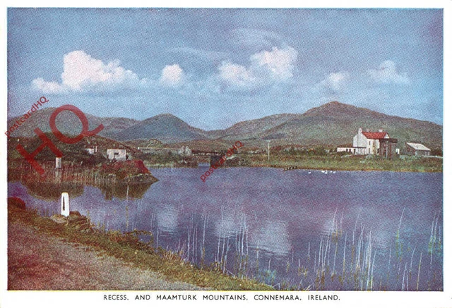 Picture Postcard>>Connemara, Recess. and Maamturk Mountains
