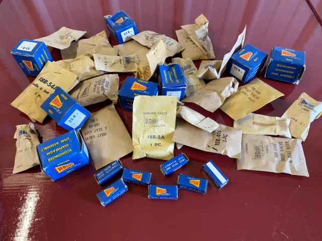 1940 's 1950 's  HOLLEY CARBURETOR NEEDLE SEAT INLET VALVE PARTS LOT NEW