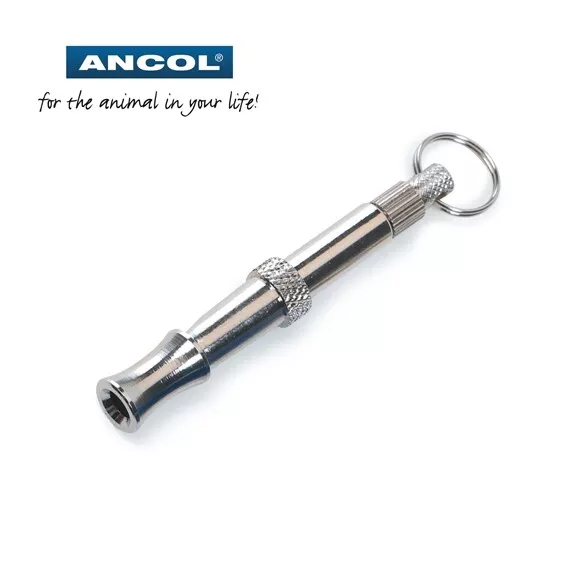 Ancol Variable Frequency Professional Dog Puppy Training Pitch Whistle Key Ring