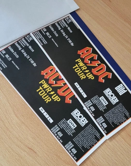 AC/DC HANNOVER 04.08.2024 GOLDEN CIRCLE (Front of Stage) EUR 175,00 PicClick DE