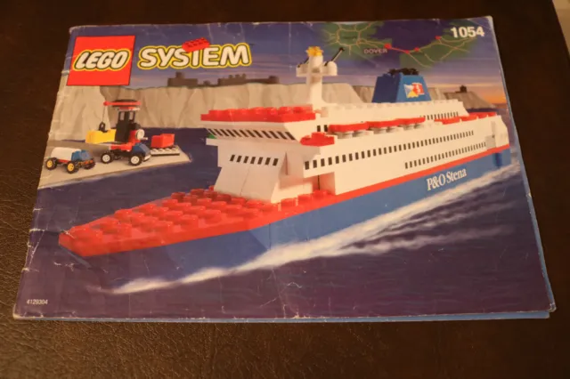 Box: Lego 1054 Fähre P&O Stena Line Schiff Cargo nur OBA only instructions rar