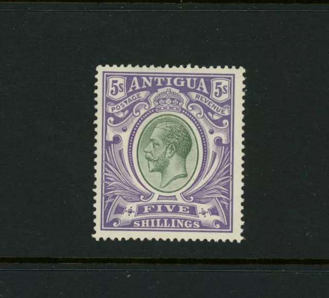 Antigua Scott # 41 VF OG LH 5 Shillings British Colony Stamp Cat $100