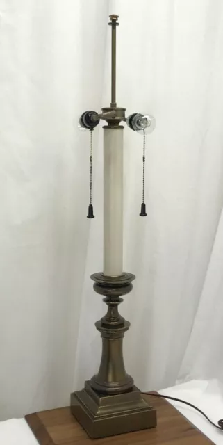Vtg Stiffel Style Brass Candlestick Table Lamp Mid Century MCM 60s 70s 36" Tall