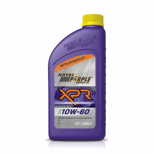 Olio XPR 10W60 racing per auto competition sintetico motore benzina royal purple