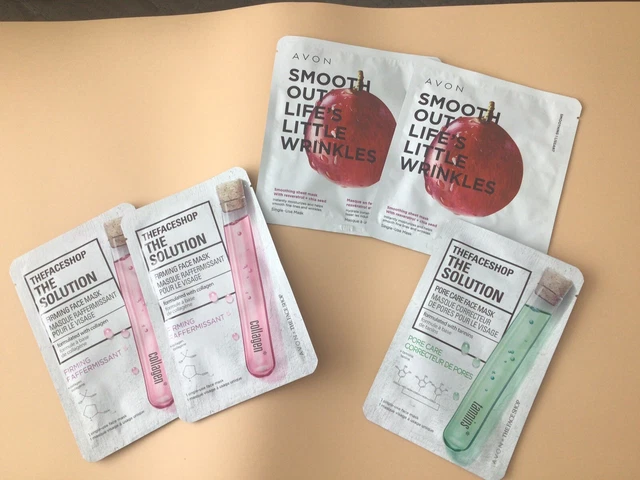 AVON SMOOTH OUT LIFE'S LITTLE WRINKLES SMOOTHING SHEET MASK The Face Shop