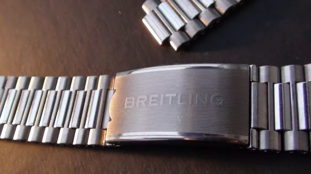 Breitling Black Titanium Bracelet 181V