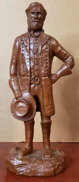 Robert E. Lee Standing Sculpture Civil War General Virginia Red Mill 9.5”