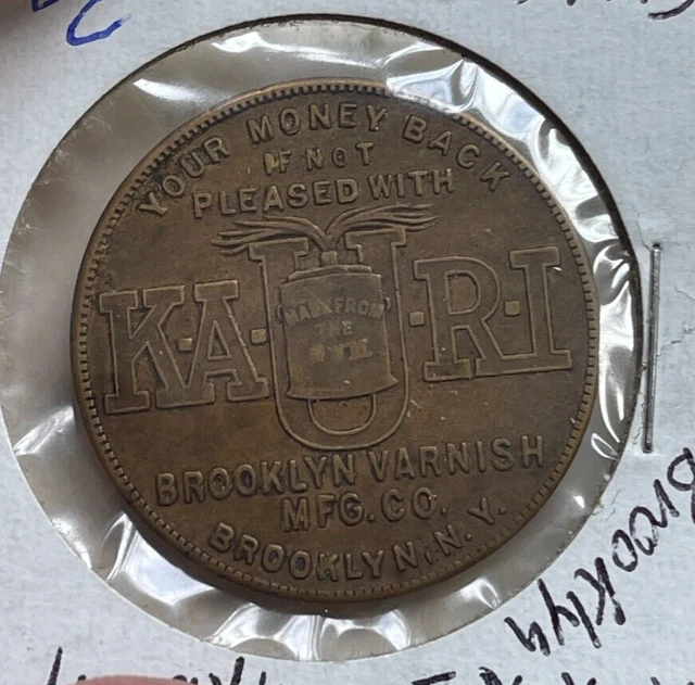 Brooklyn New York NY KARI Brooklyn Varnish Co Good Luck Token