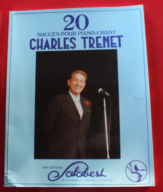 1982 - CHARLES TRENET / 20 Succès pour Piano Chant / Éditions Salabert