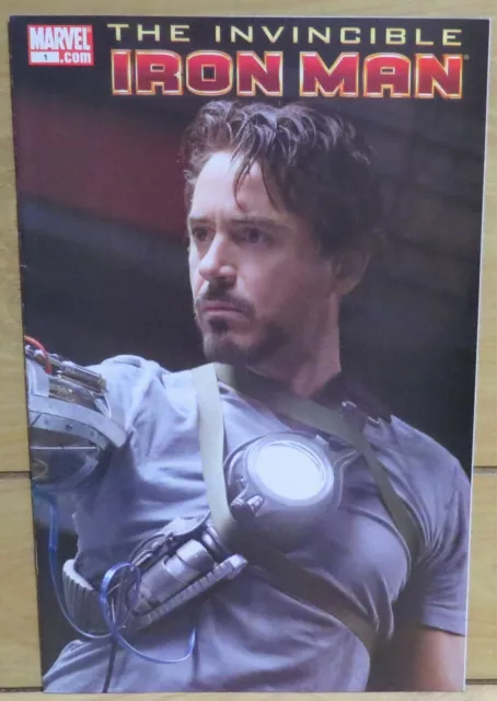 INVINCIBLE IRON MAN #1  Robert Downey Jr Photo Variant Cover. 2008 F/VF range