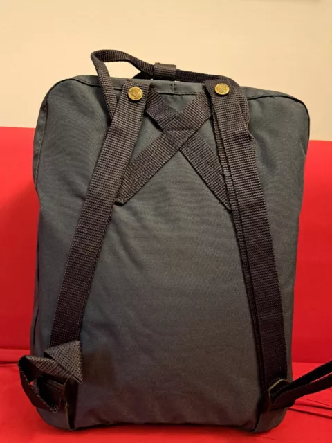 fjallraven kanken zaino blu 16L taglia media zainetto Sac à dos Mochila Rucksack 2