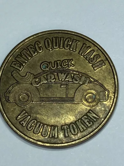 Scarce Entec Quick Car Wash Car Wash Token Defunct Montgomery Alabama #qL3