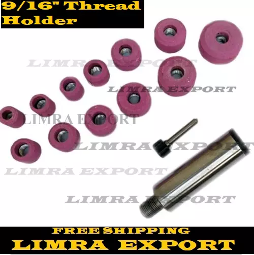 10/12/20/24 pieces Valve Seat Grinding Stones + B&D 9/16" Thread Holder (12x Sto