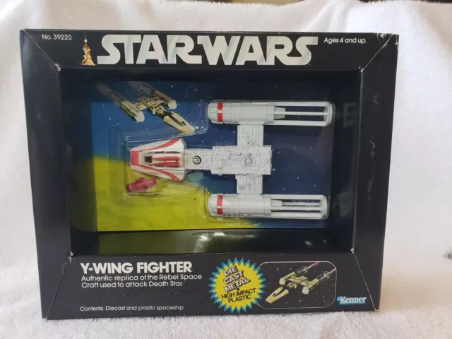 Star Wars Y-WING FIGHTER ship DieCast Kenner 1979 MIB Sealed Vintage Mint in Box