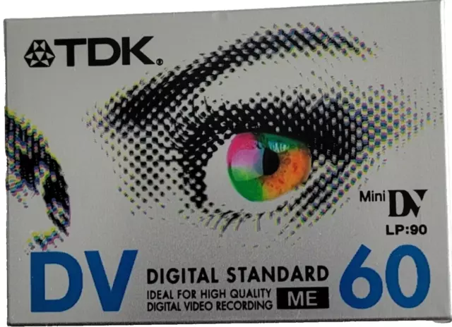 Genuine Brand New TDK Mini DV 60 (LP 90) DVM-60MEEA Digital Video Cassette