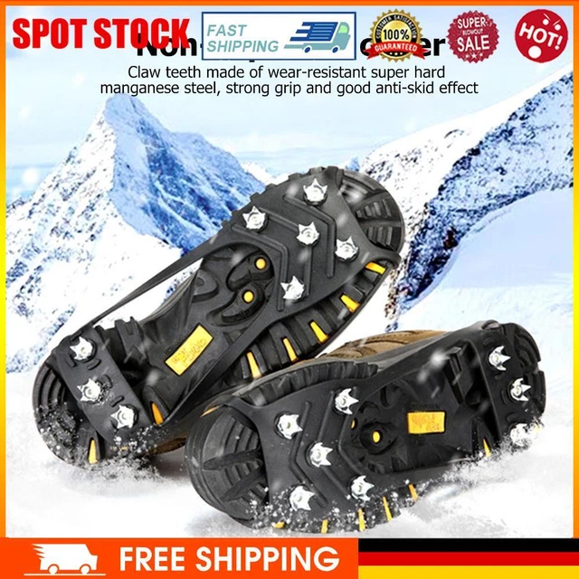 Trendyest Schuhspikes, Steigeisen für Bergschuhe, Ice Klampen Steigeisen mit 8 Z