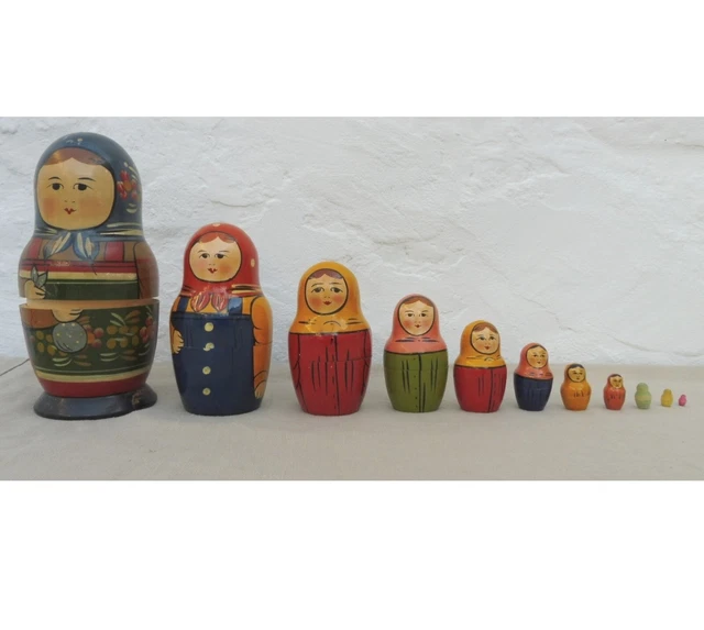 Poupée russe antque - poupée celluloïd russe - Matryoshka - Babushka - Décor russe - Etsy France