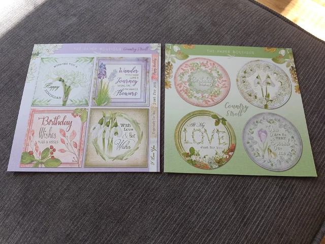 The Paper Boutique Sentiments Toppers. Landspaziergang.