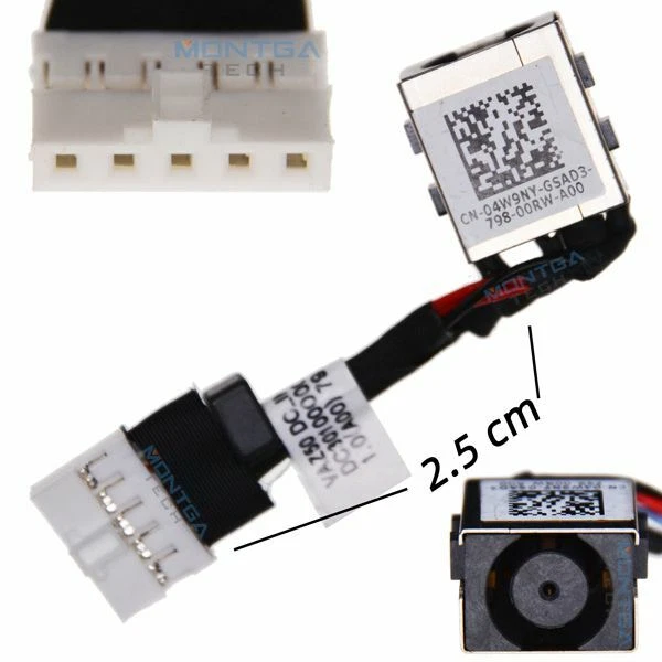Câble connecteur de charge Dell Latitude 7480 DC IN Power Jack alimentation