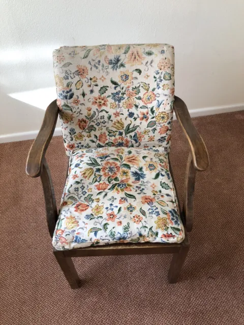 Original Parker Knoll Small Arm Chair good frame upholstery needs restoration