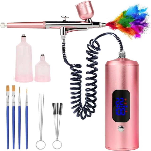 XDOVET 32PSI Kit aérographe amélioré avec compresseur d'air, mini kit