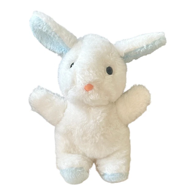 VINTAGE MOTHERCARE BUNNY 80s 90s Blue Ears Paws White 10
