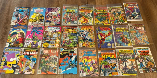 Vintage Mixed Comic Book Lot of 24- Darkhawk, Cable, Hulk & More