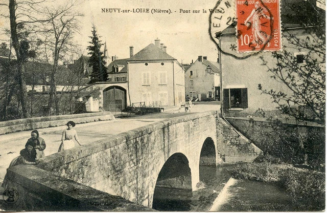 Postcard / La Nievre / Neuvy Sur Loire Bridge Sur La Ville