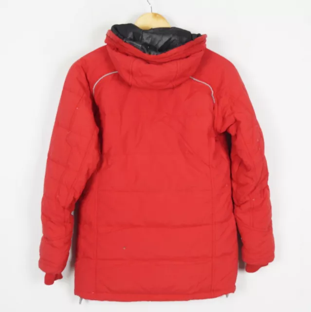 Helly Hansen Femmes Bas Remplissage Veste Parka TAILLE XS À Rouge Poches s10301 2