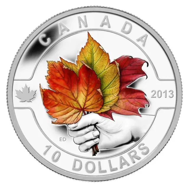🇨🇦 2013 O' Canada: Maple Leaf - Pure Silver Coin
