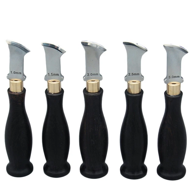 Sandalwood Handle Leather Crimper Better Collaborate DIY Tool Stainless Steel
