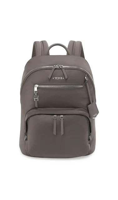 Authentic Tumi Hilden Voyageur Nylon Leather Backpack Zinc NWT $348