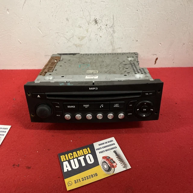 Autoradio MP3 HDD Pour Citroën C4 Grand Picasso 2.0 HDI 136cv - Référence 96645900XT, Occasion Fonctionnel