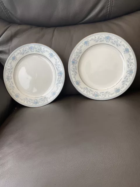 Vintage Noritake Blue Hill 2482 Fine China 2 X 8.25” Plates ...  Possibly Unused