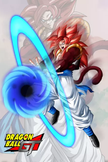 Dragon Ball Super Poster Gogeta Blue Smiling with Logo 12in x 18in Free  Shipping