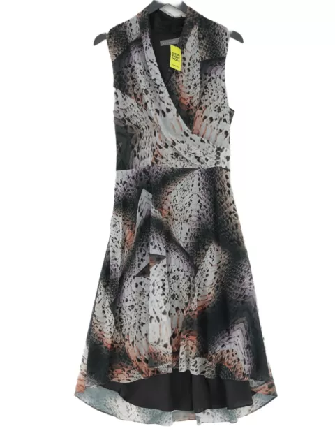 Mint Velvet Women's Midi Dress UK 10 Multi 100% Polyester A-Line
