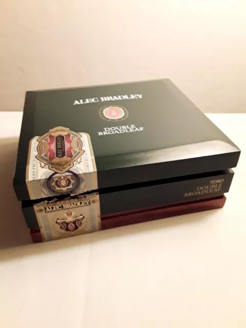 Alec Bradley Double Broadleaf Cigar Box,  (Empty)