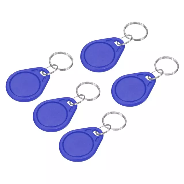 RFID Clé Fobs UID 13.56MHz Réinscriptible IC Carte pour Contrôle Bleu 5 Paquet