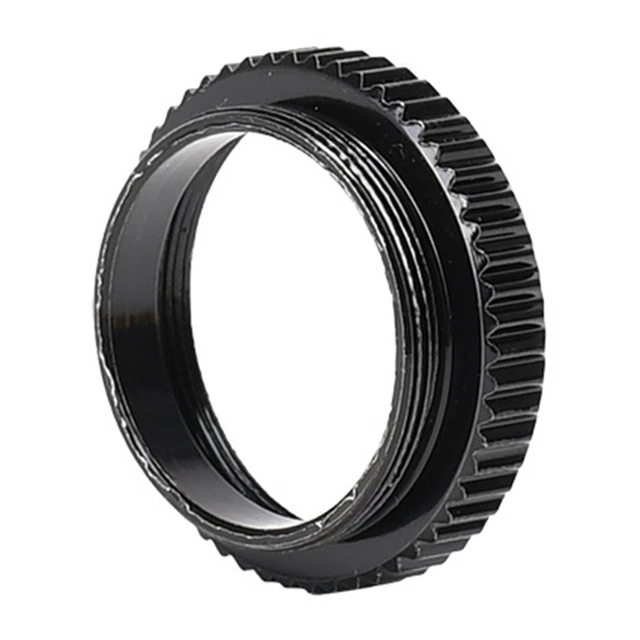 Black Aluminum C to CS Mount Adapter for Security & Industrial Cameras