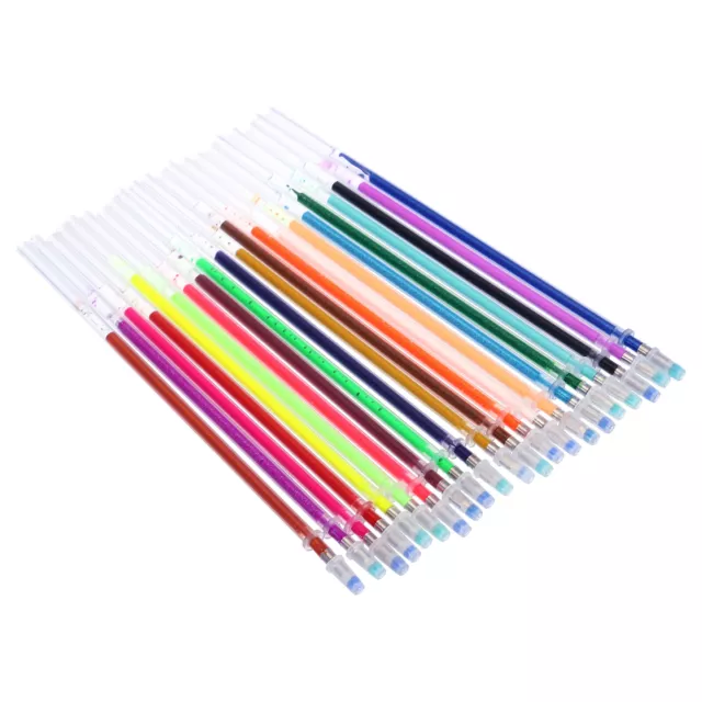 1 Set 48 Colors Glitter Metallic Pastel Neon Coloring Gel Pen Ink Refills