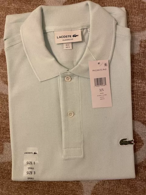 Lacoste Classic Fit Polo Shirt- Cotton Piqué - Small Crocodile Logo PH4012-51